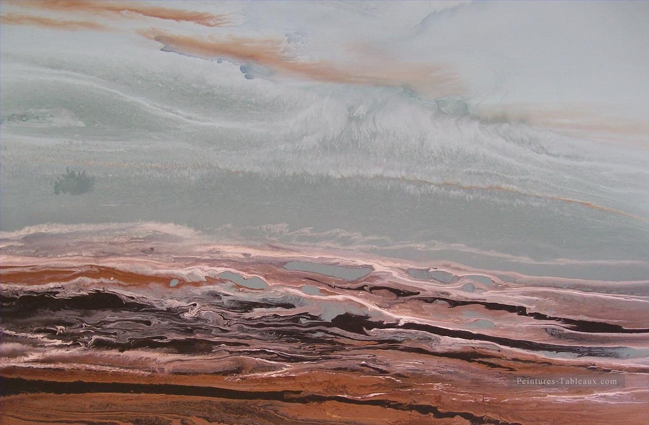 l’arrivée 2 paysage marin abstrait Peintures à l'huile
